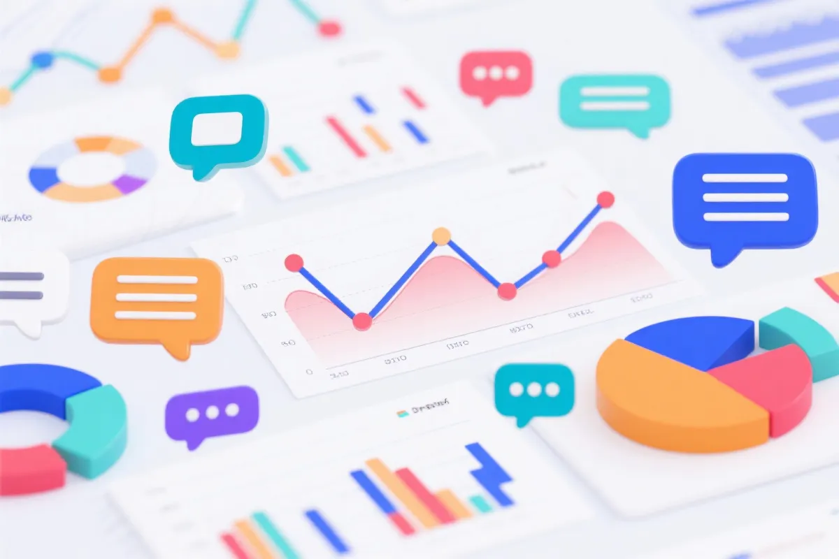 数据可视化客服插画